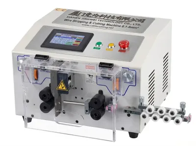 觸控螢幕電線剝皮切斷機 精密設定 0.1-8mm2 220V/110V WPM-JES - 自動剝線機