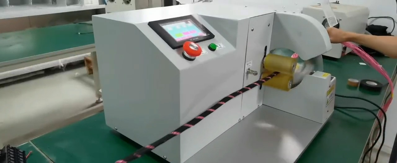 Intelligent Spiral Spacing Adhesive Tape Wrapping Machine - Precise Interval Wrapping for Wire Harness