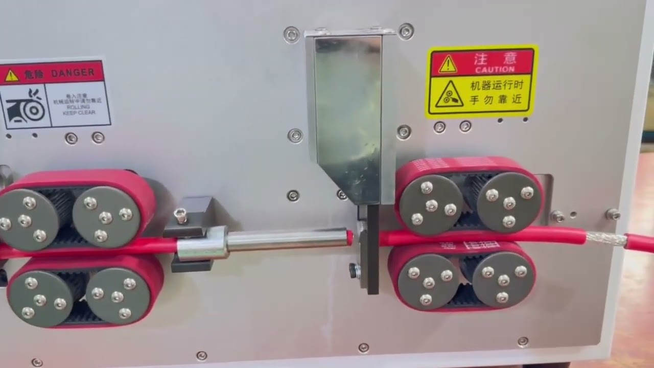 全自動剝線機｜實機切割35平方電線，高效裁線剝皮一次完成