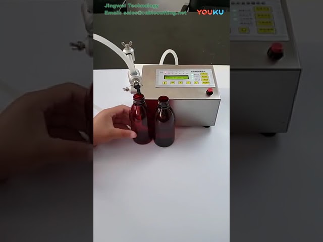 GFK-160 小型電動手動瓶裝液體填充機｜精準填充、實驗室與化妝品生產必備