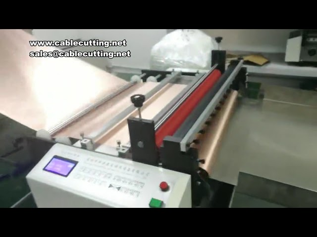 自動送料PVC布料分條機｜不織布橫直向裁切設備