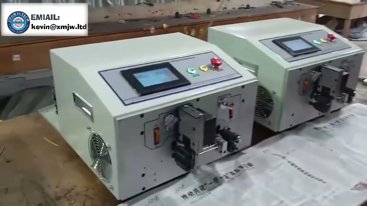 雙芯護套扁平線剝線機｜2-12針排線剝線機｜LCD英文顯示自動化設備