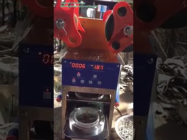 F08 電動桌上型自動杯瓶封口機｜手搖飲店、咖啡吧必備高效封口設備