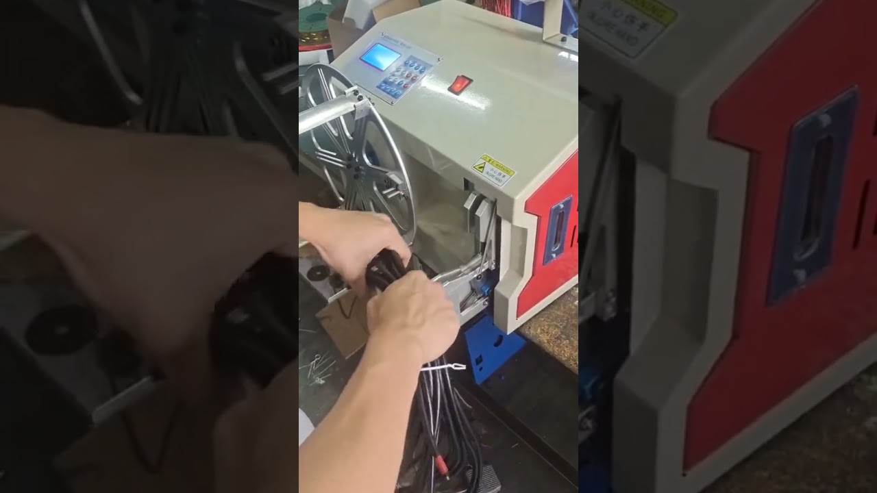 客製大型線材繞線與綑紮一體機 #工廠 #機械設備