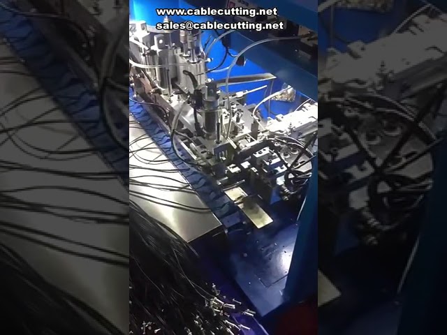 大型護套線剝線扭線鍍錫機｜多芯線剝線扭線一體機