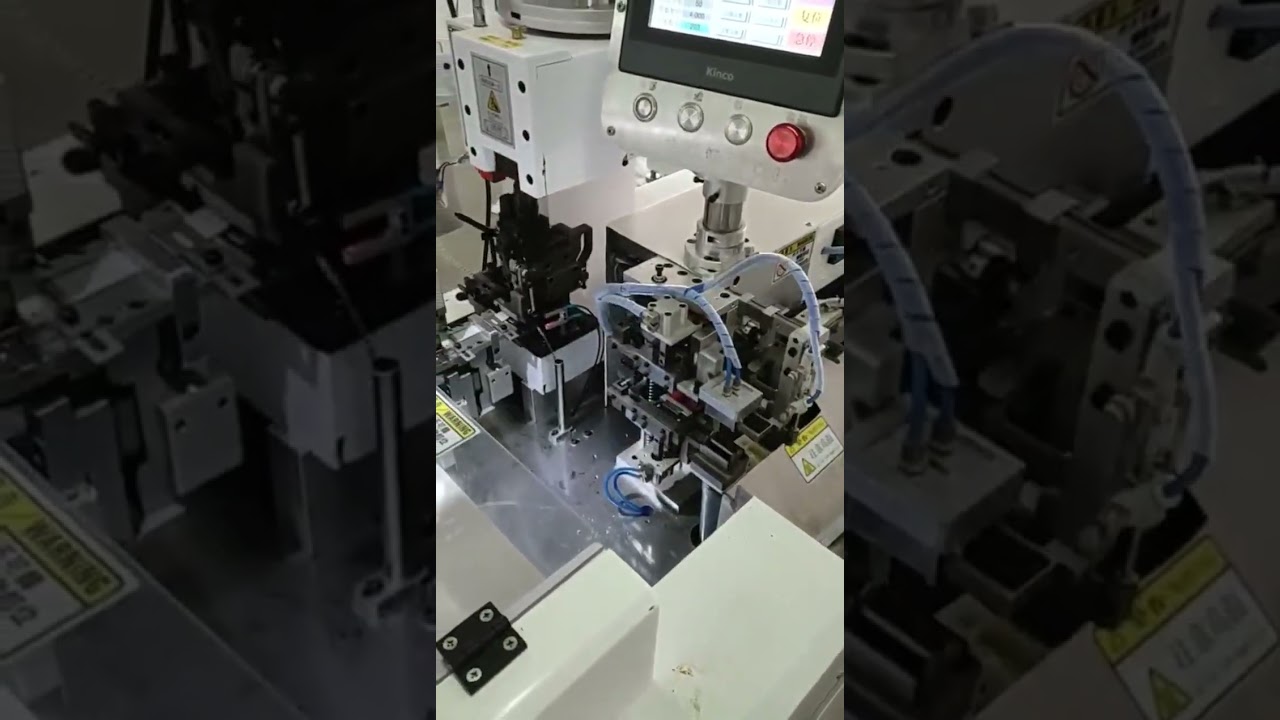 全自動雙頭鍍錫壓接機｜線束加工專用機型｜工廠實拍