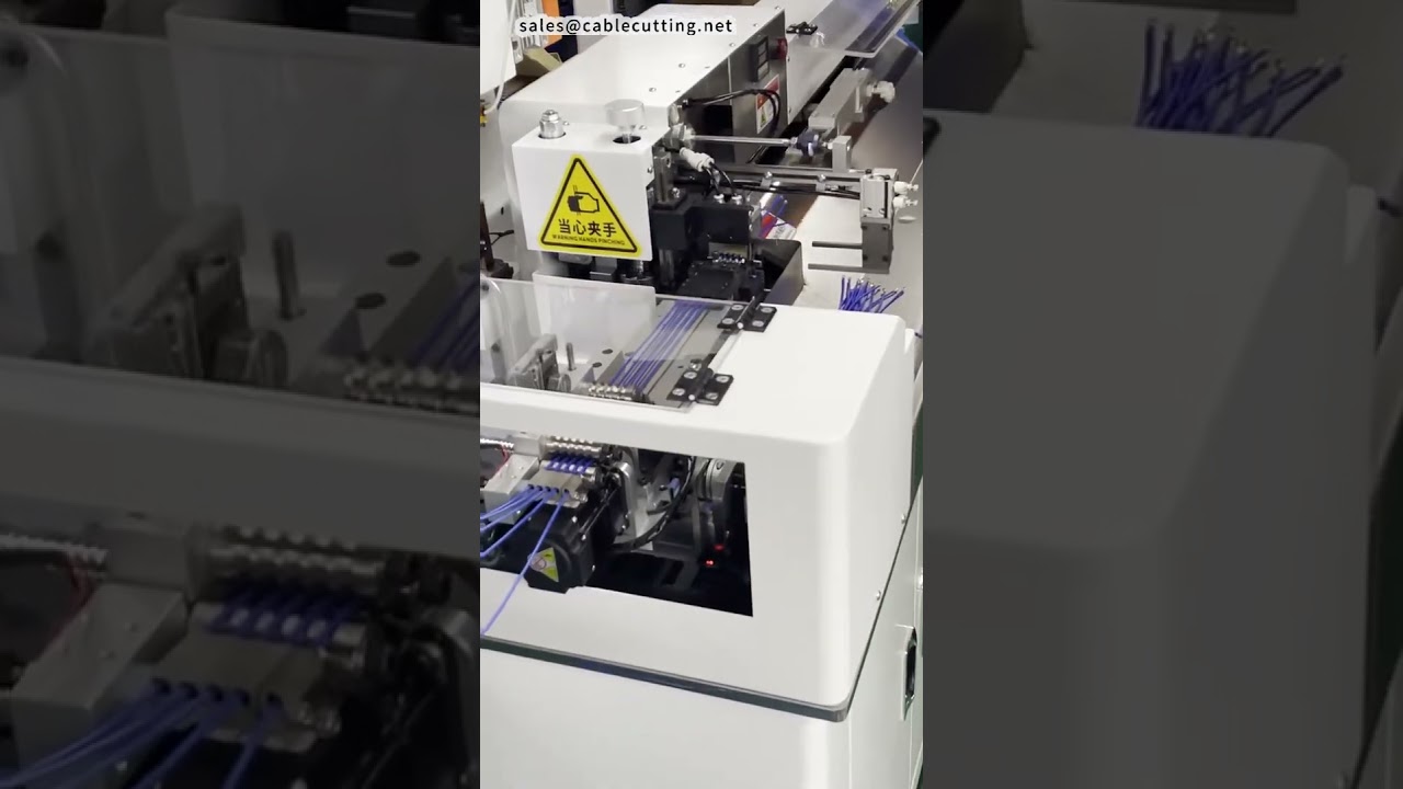多功能端子壓著與沾錫機｜自動化線束加工設備 #線材剝皮機 #工廠自動化