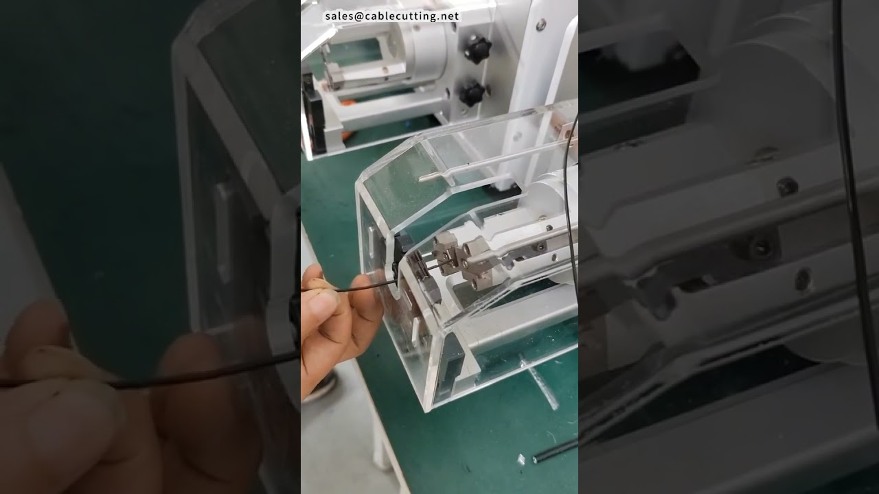 鐵氟龍同軸電纜剝線機｜旋轉切割不傷導體 #工廠 #機械