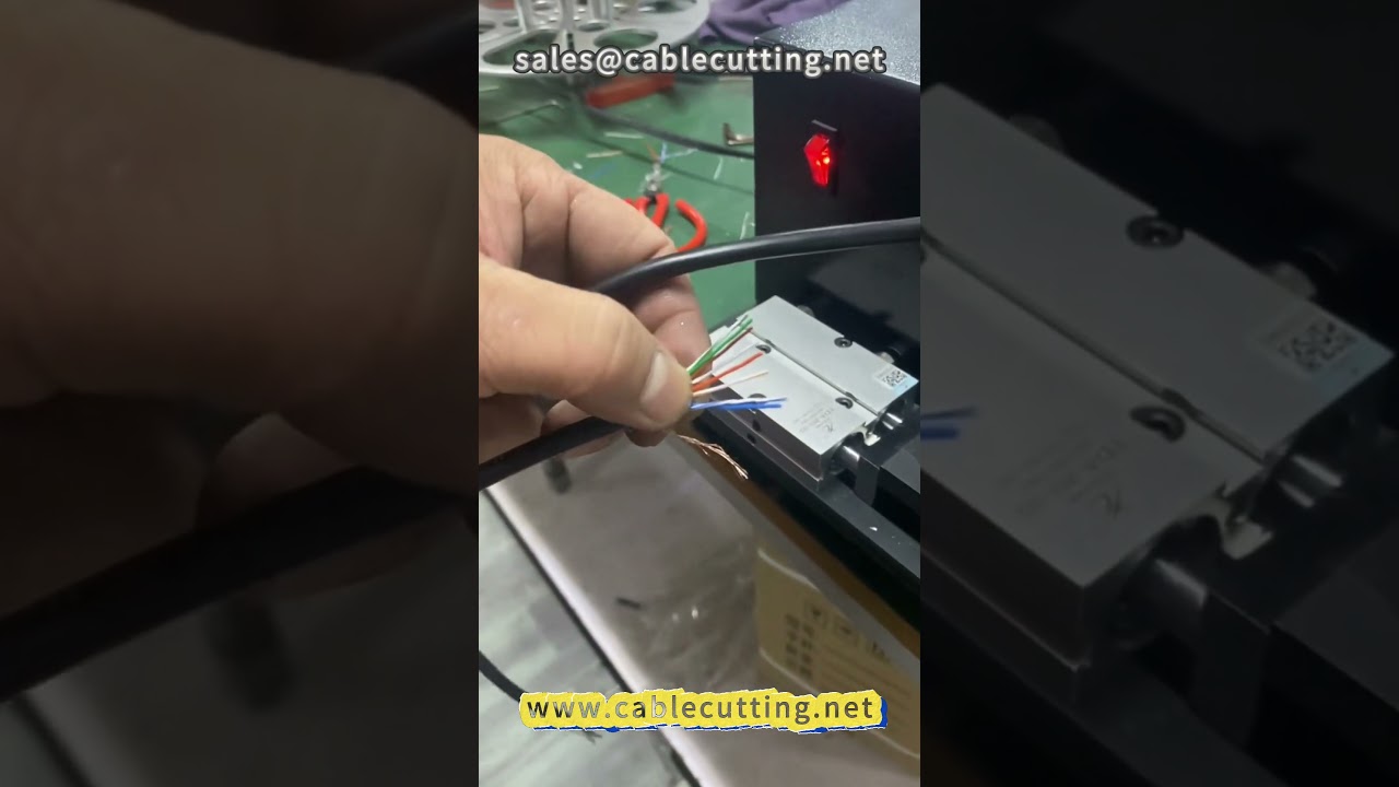 104 網路線自動滾直壓著機｜網路線製作｜RJ45水晶頭壓接