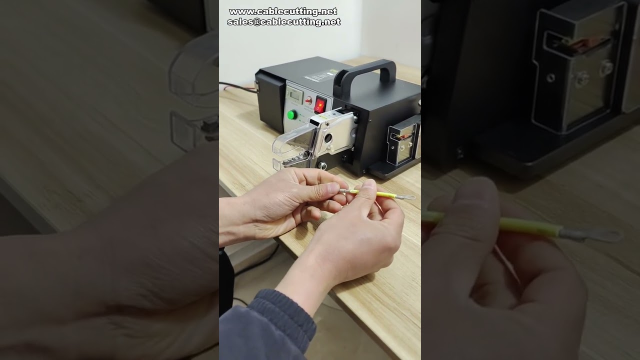一機搞定！電動端子壓接機，具備剝線與裁線功能