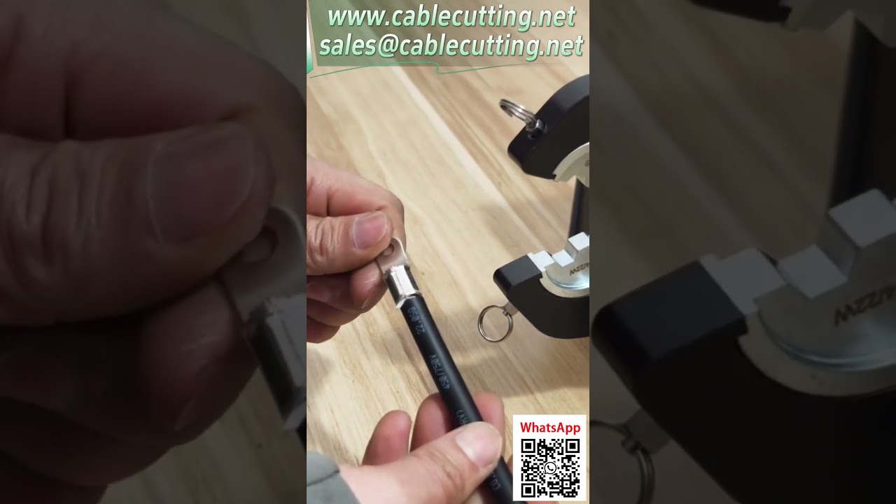 六角銅鼻子壓接機｜電動端子壓接機完美壓接效果展示