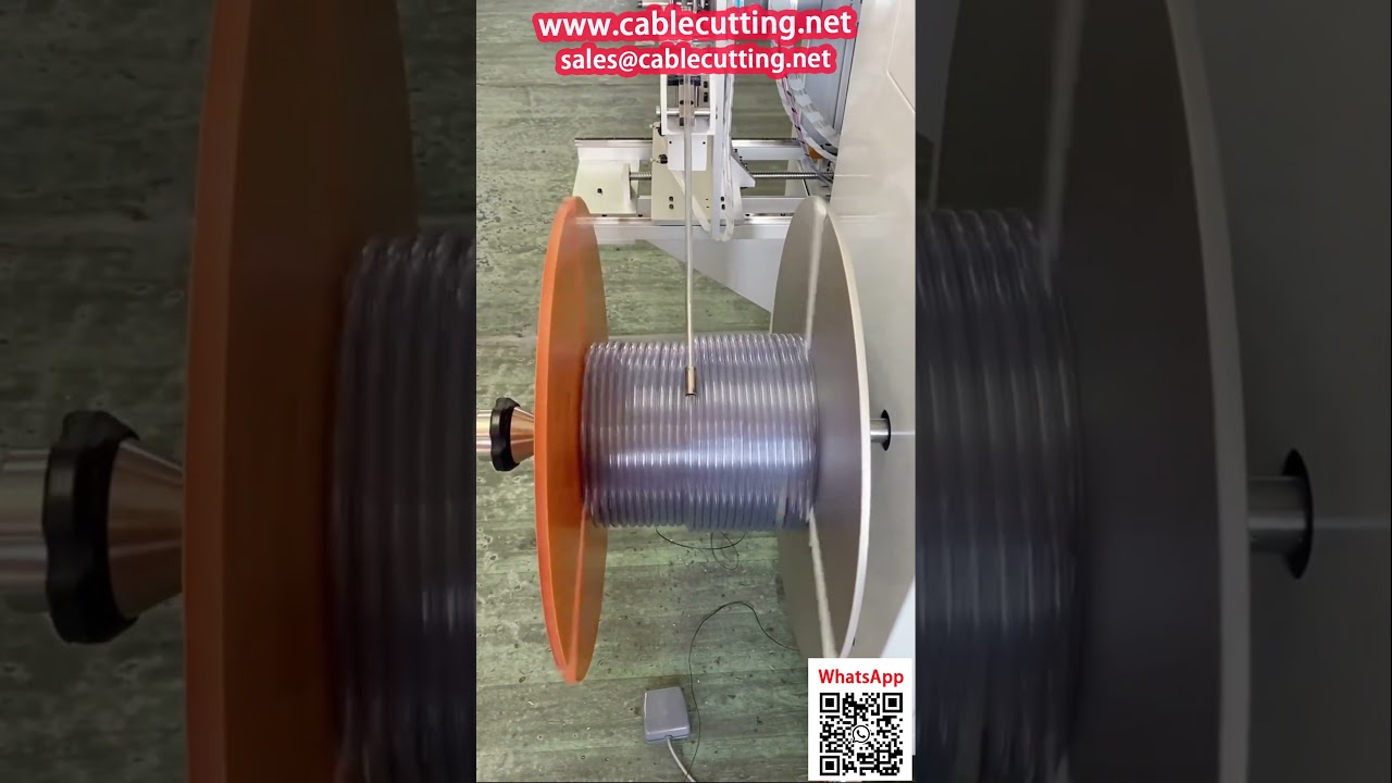 PVC軟管自動計數伺服對齊捲繞機
