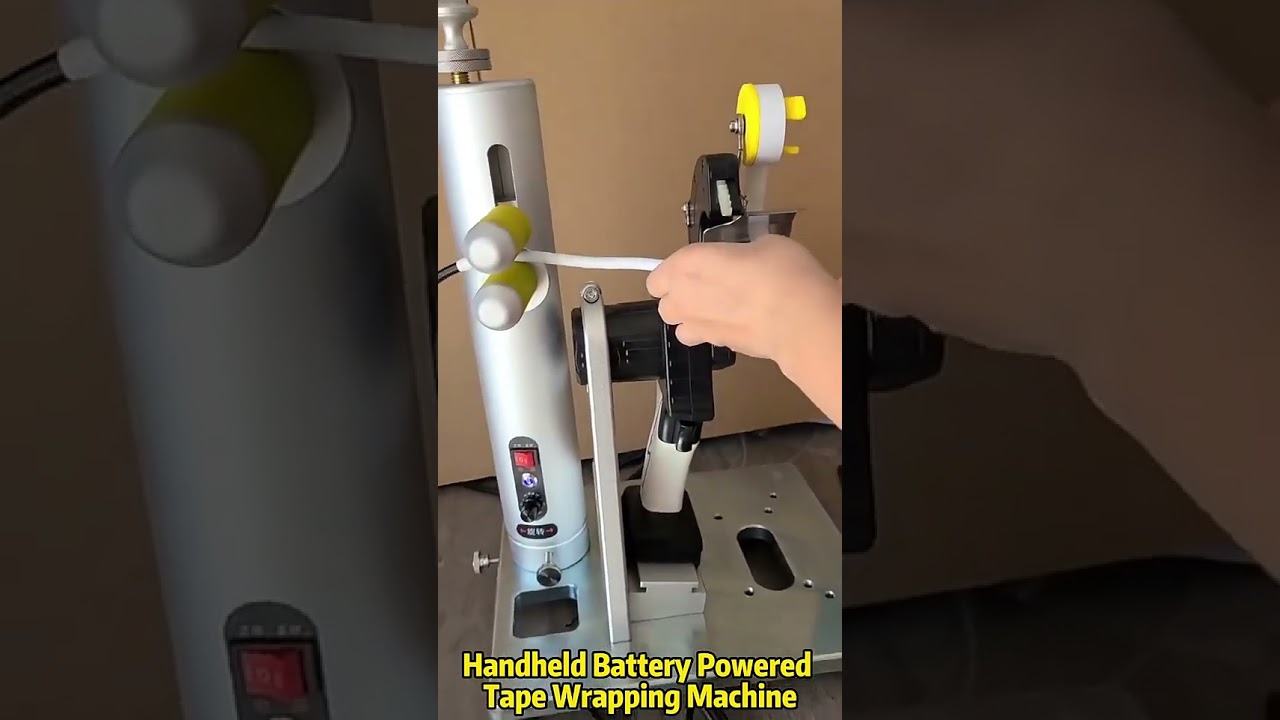 【免插電】多功能手持式膠帶機｜電池驅動、10-25mm寬度、同步牽引，工廠包裝效率神器