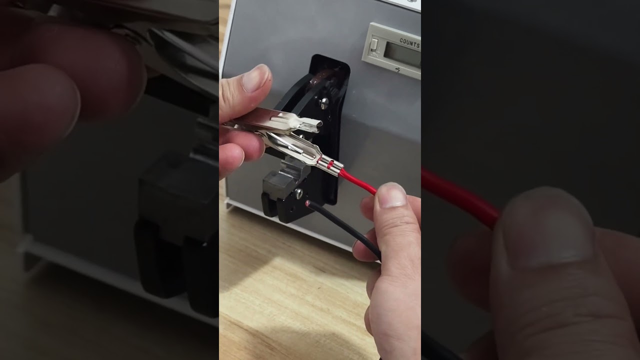 鱷魚夾端子壓接機｜工廠自動化必備神器 #工廠 #機械