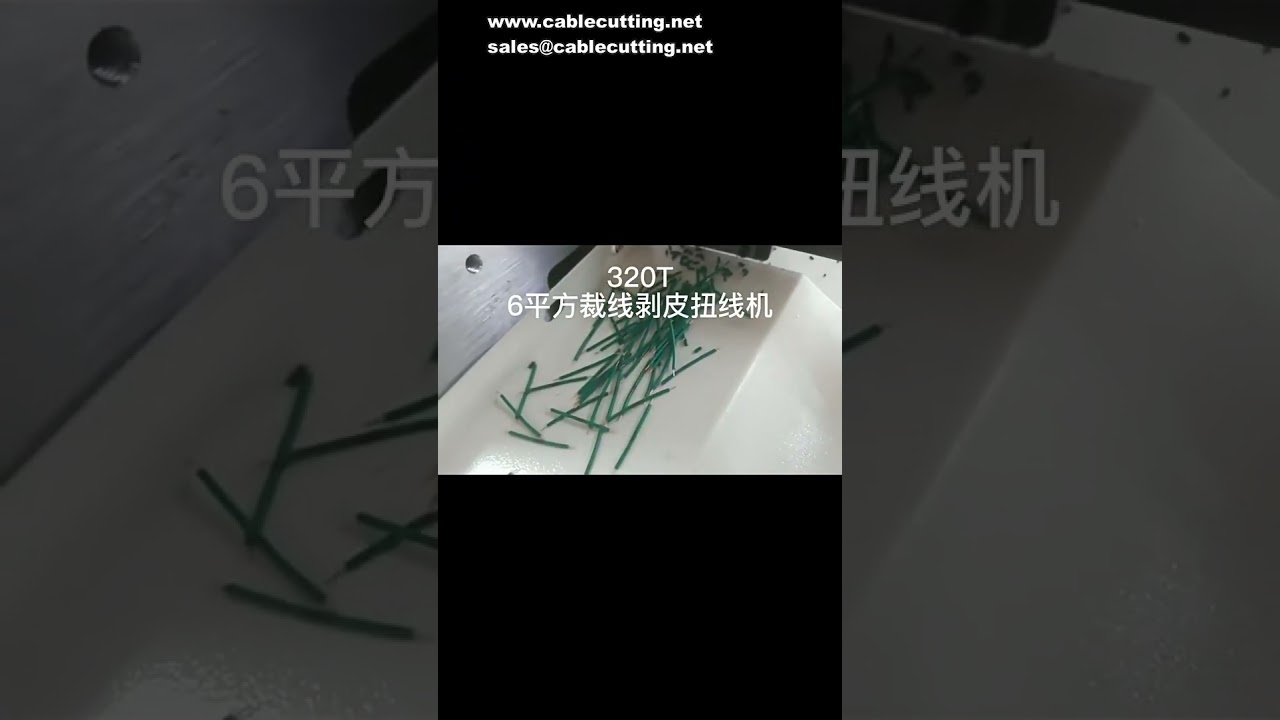 扁平護套剝線機｜6平方電源線裁切剝皮扭線機｜自動化線材加工設備