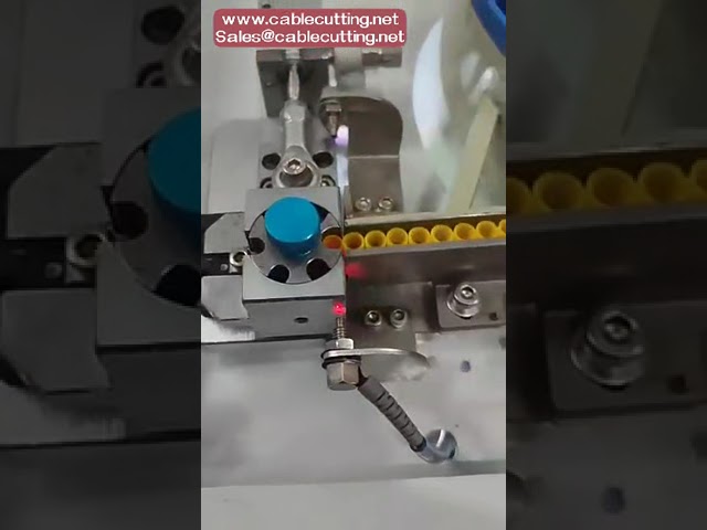 預絕緣端子剝線壓接機｜管型端子自動剝線壓接設備