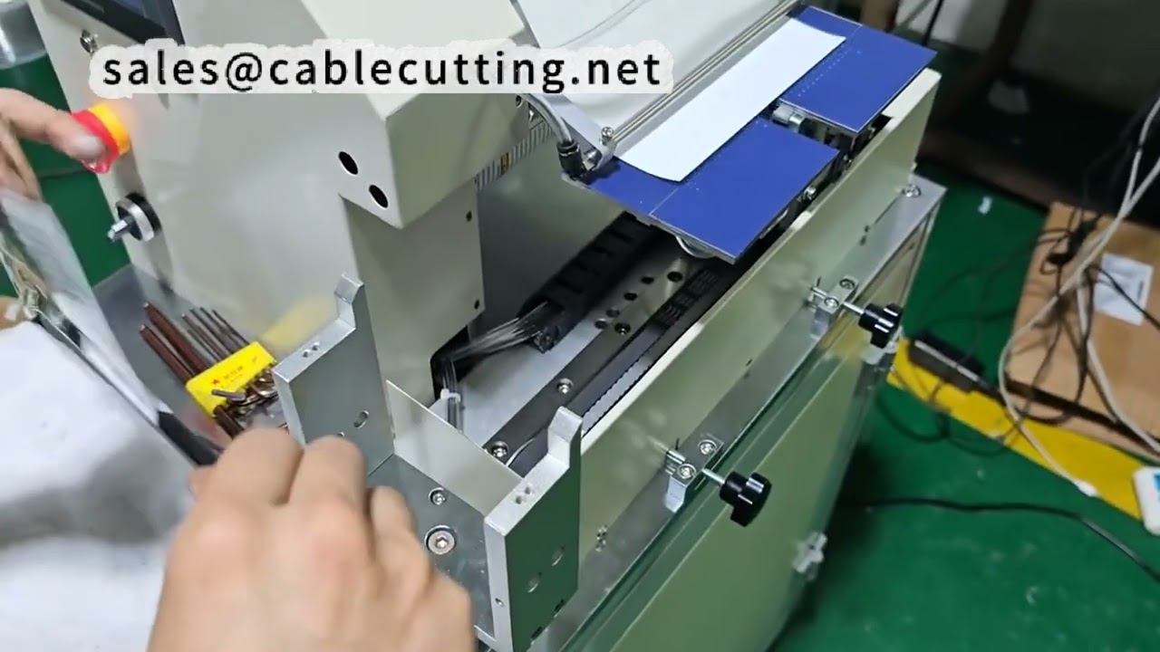 超大標籤200x100mm專用｜電線折疊貼標機，高效自動化包裝