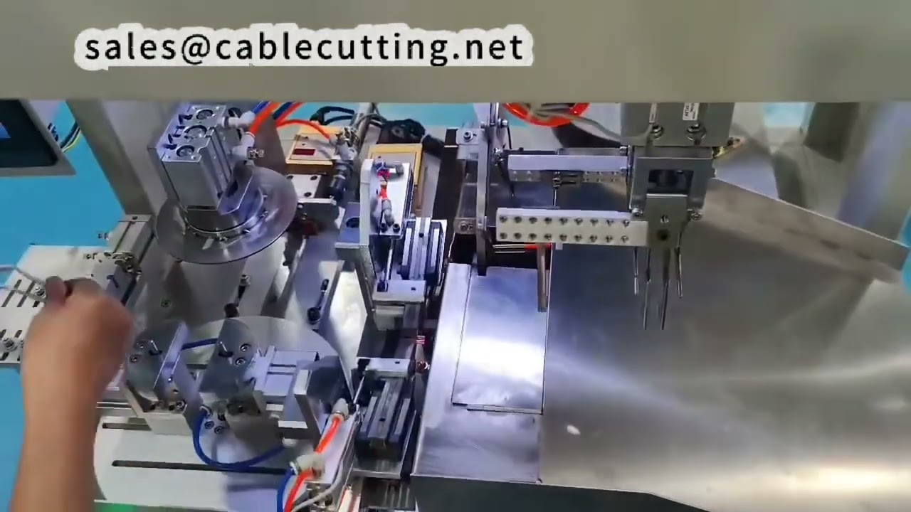 全自動電源線繞線與矽膠環插入機