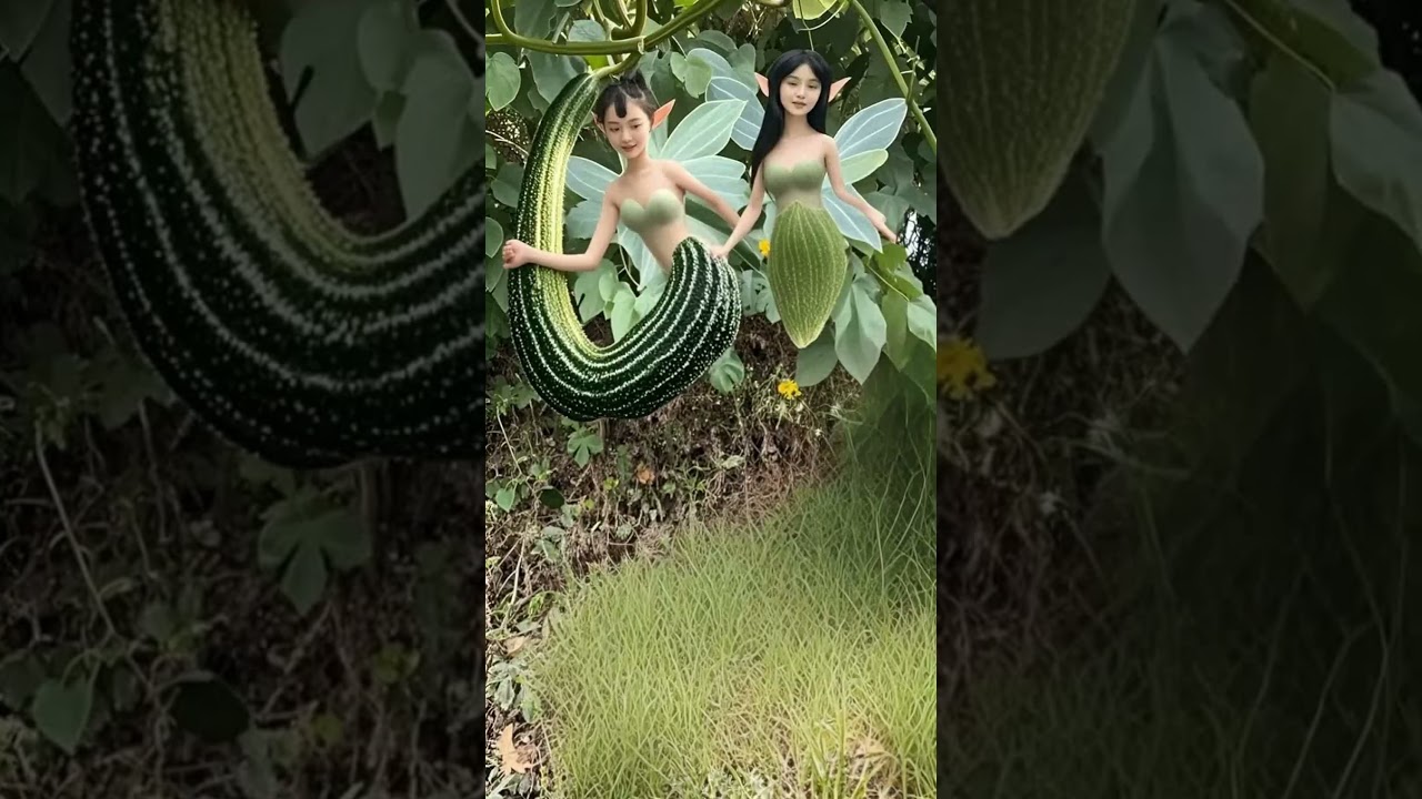 路邊的小黃瓜，有點害羞？