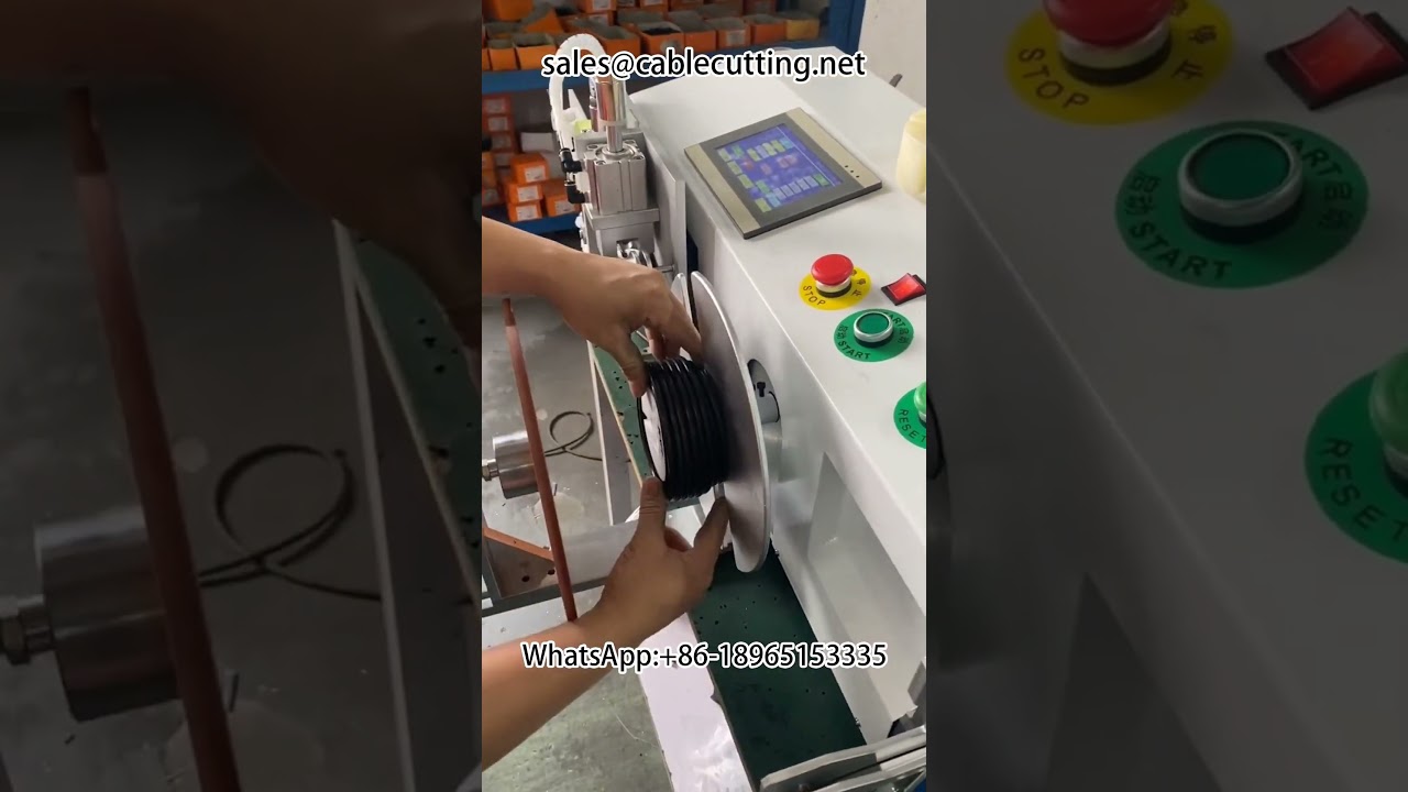 自動計米、排線裁切、繞線與綑紮一體機 #計米繞線 #電線收線