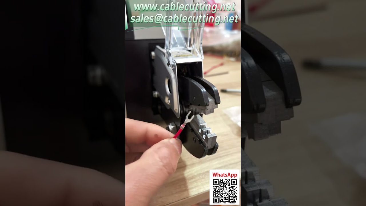 電動端子壓接機｜1.5噸力壓接地片實測｜0.25-16平方線材適用 #端子機 #壓接工具