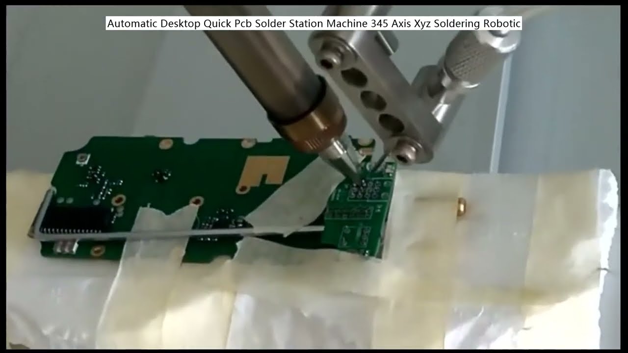 桌上型自動PCB快速焊接機 | 345軸XYZ精密焊接機器人