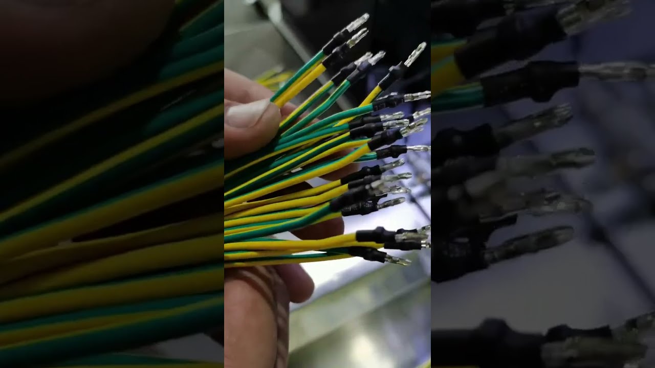 壓接電線後如何套入熱縮套管？自動化線束加工設備 #熱縮套管機 #剝線機 #工廠自動化