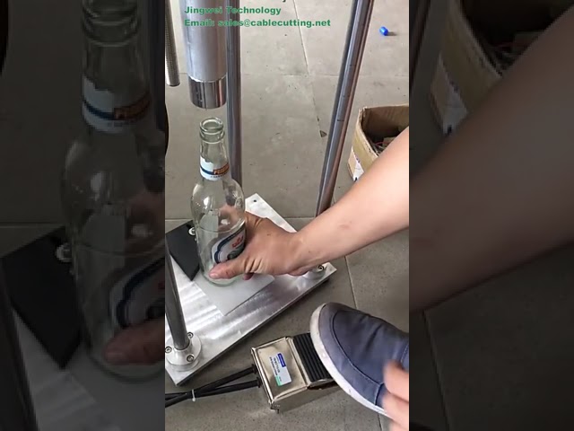 半自動氣壓式啤酒瓶封蓋機｜高效瓶蓋封裝設備