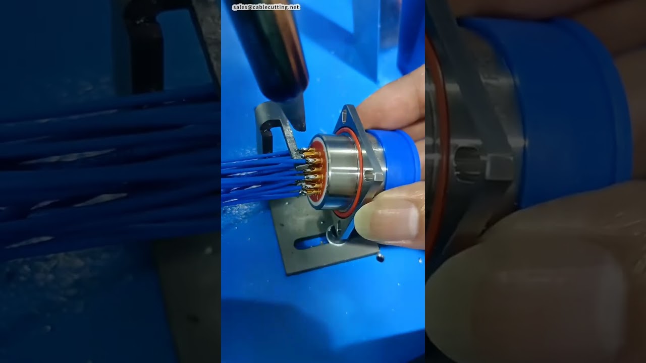 航空連接器專用斜角送料半自動焊接機 | 高效精密焊接解決方案