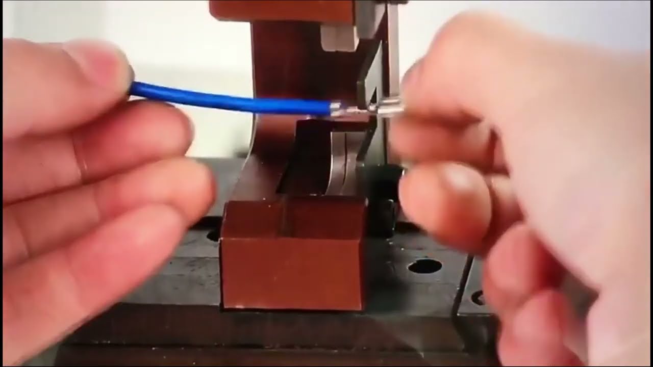半自動靜音端子壓接機｜高效電線端子壓接設備