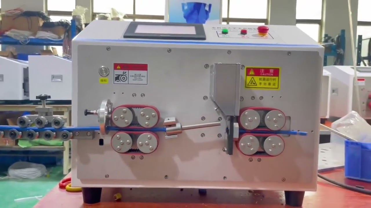 8輪皮帶式大型方形電線剝線機｜高效自動化剝線設備