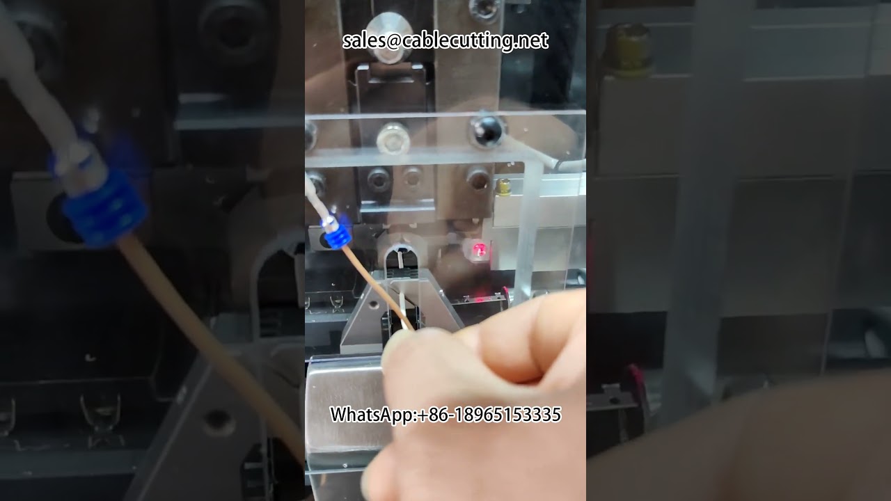 防水栓自動穿線剝皮打端機 #線束設備