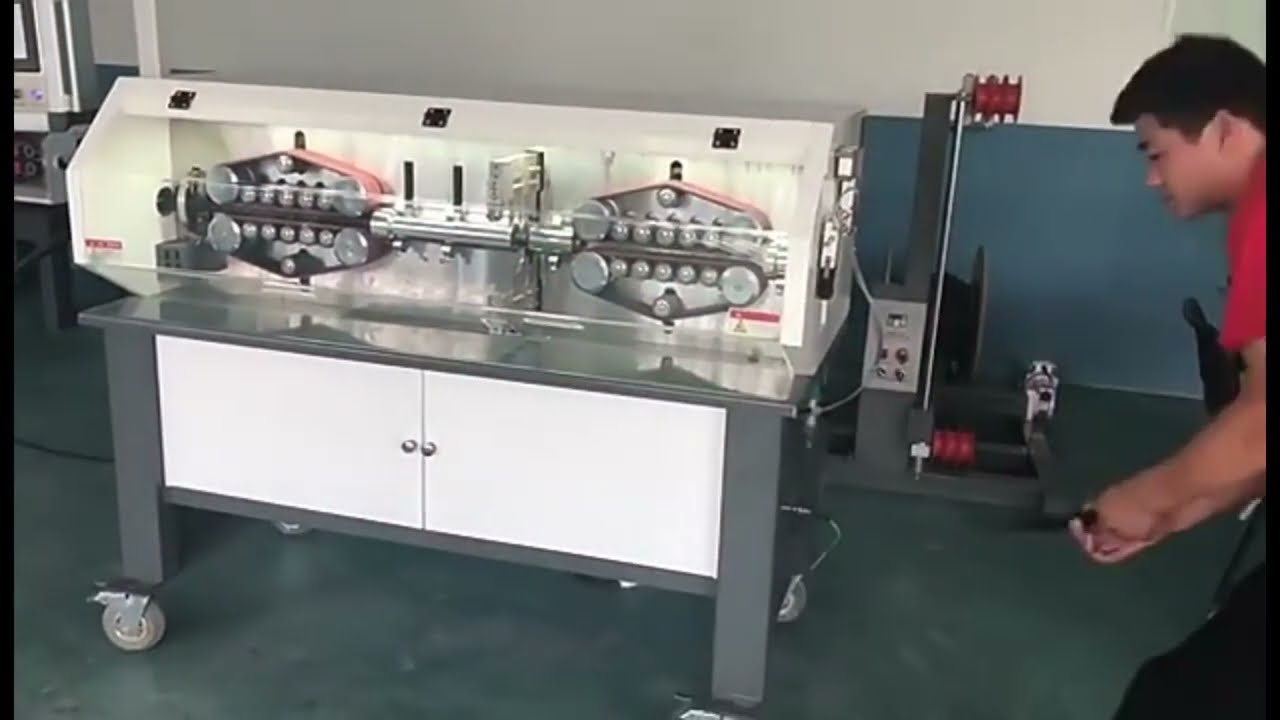 大型方形電腦電源線剝線機｜PVC護套線剝皮裁切設備
