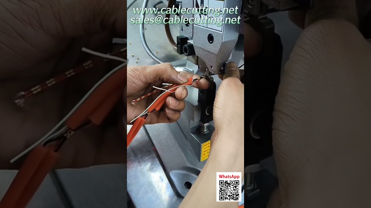 3合1數據線銅接頭壓接機｜省時省力自動化線材加工設備