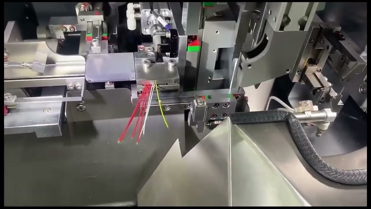 插端子機｜雙端單端橡膠殼穿殼機｜高效自動化線束加工