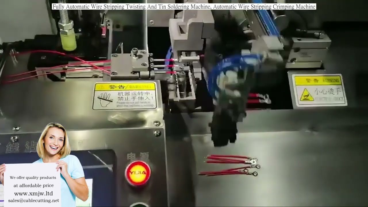全自動剝線、扭線、沾錫、壓接一體機｜高效工廠自動化設備