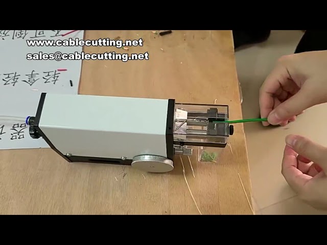 高精度感應式純氣動剝線機｜直立便攜型線纜加工設備