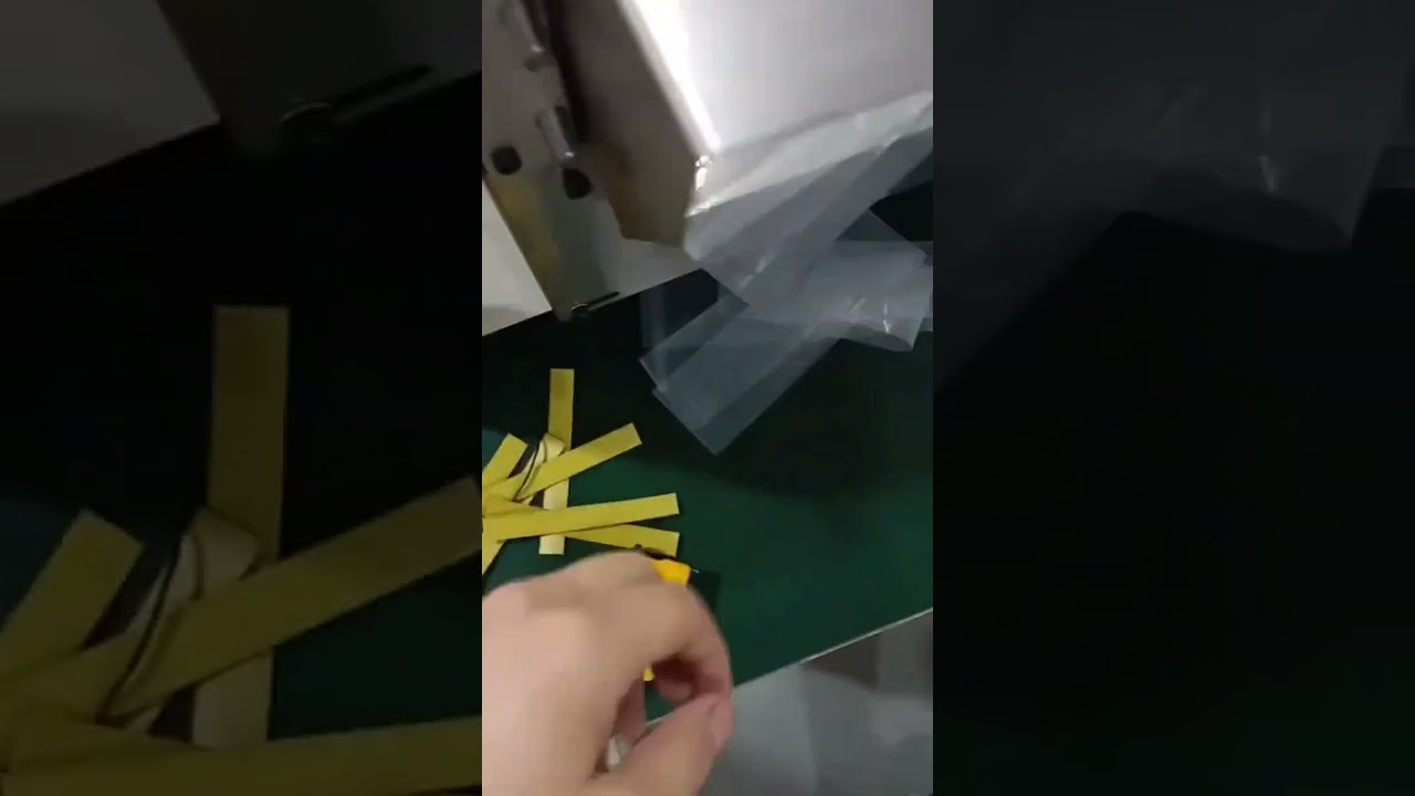 全自動切管機｜塑膠袋裁切實拍｜可設定裁切長度，提升包裝效率