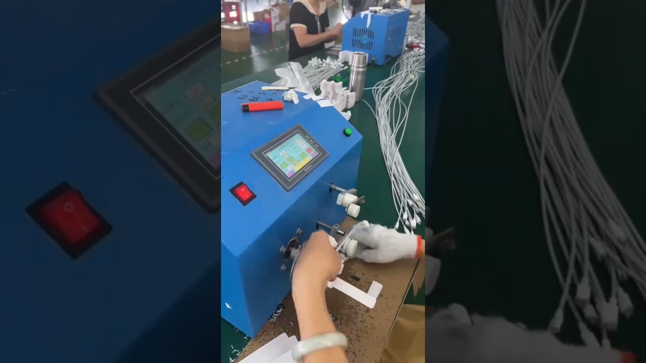 數據線紙卡繞線機｜工廠自動化包裝設備 #工廠 #機械