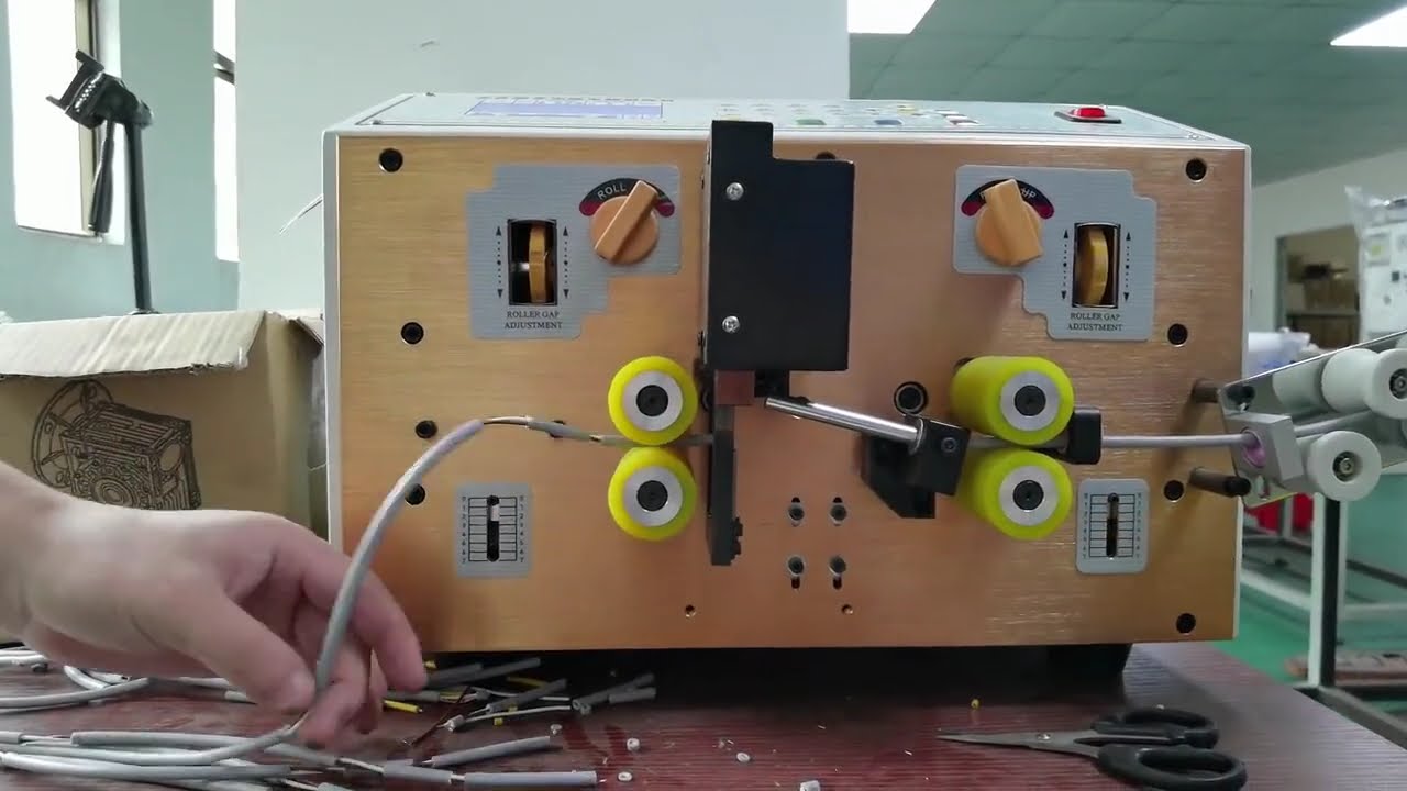 5mm線徑自動剝線機｜前剝150mm後剝80mm｜高效電纜加工設備