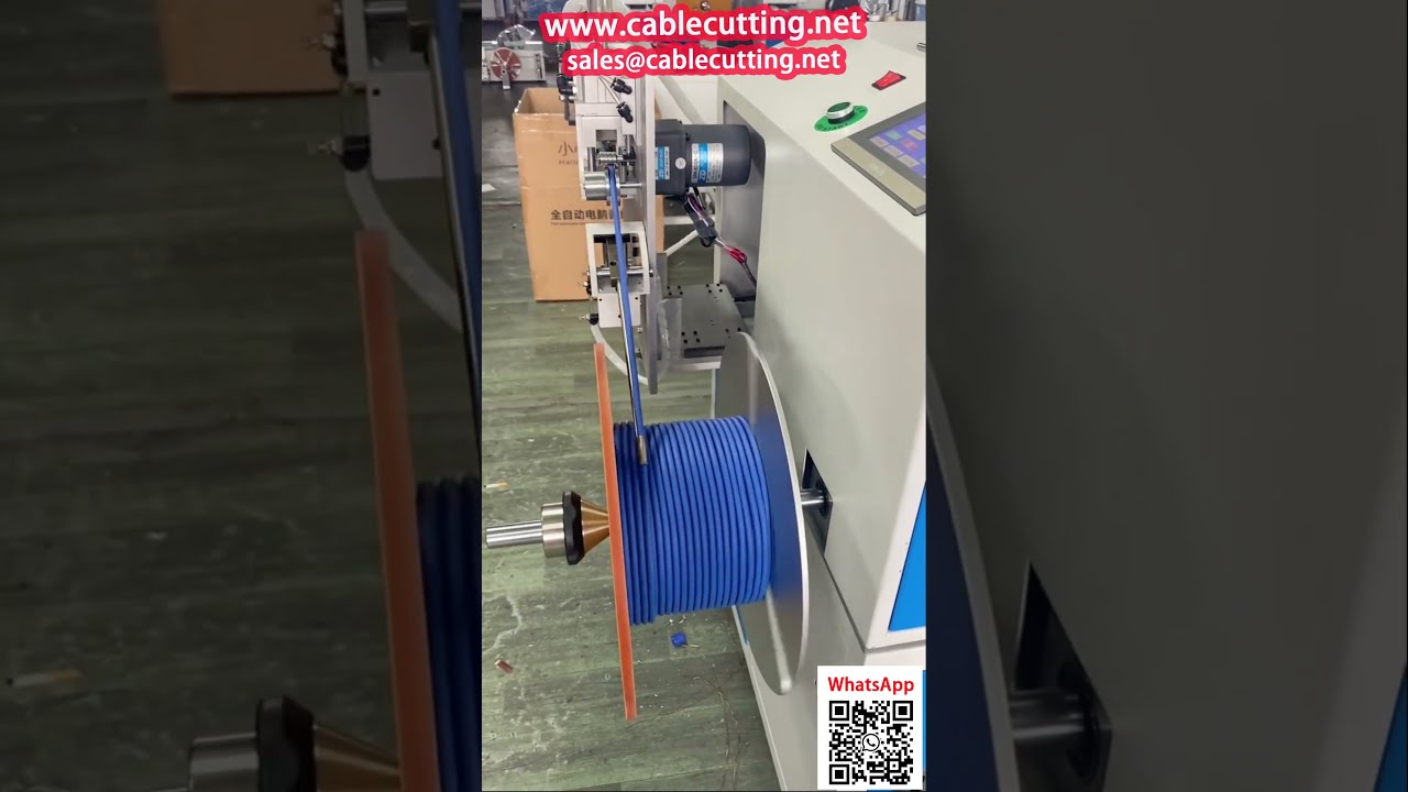 自動繞線機附米數計數器｜高效電纜長度測量系統