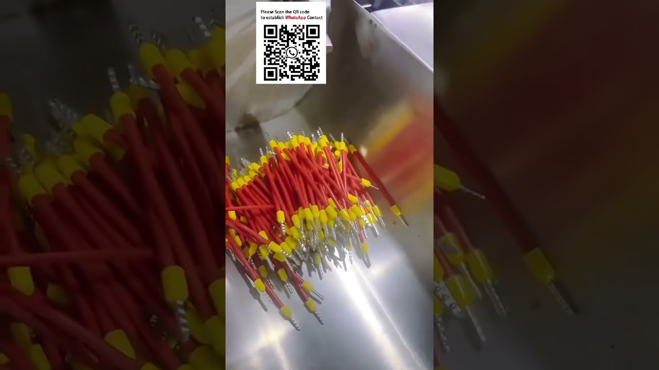 全自動雙端壓接機｜連續帶狀管狀端子高效壓接解決方案