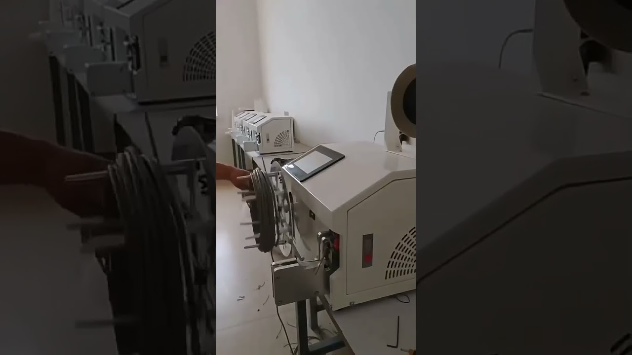 半自動鐵絲綑紮機｜電纜線圈繞線綁紮機 220V 工廠專用 #工廠設備 #自動化機械