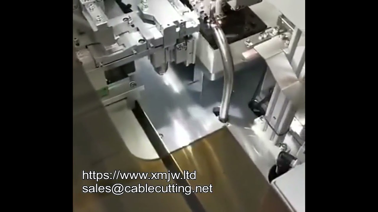 全自動排線打孔沾錫機｜扁平排線端子壓著機，高效線束加工首選