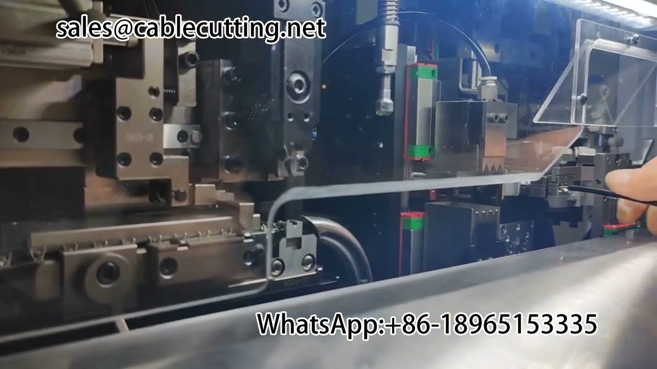 三線防水螺栓剝線打端子一體機 #剝線打端子整合設備