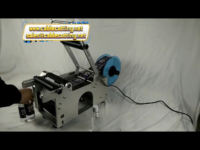MT50 半自動雙面貼標機｜圓瓶、試管、塑膠玻璃瓶標籤貼附機