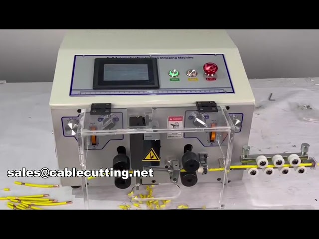 觸控螢幕自動剝線裁切機｜0.1-8mm² 線徑適用｜WPM-JES 工廠自動化設備