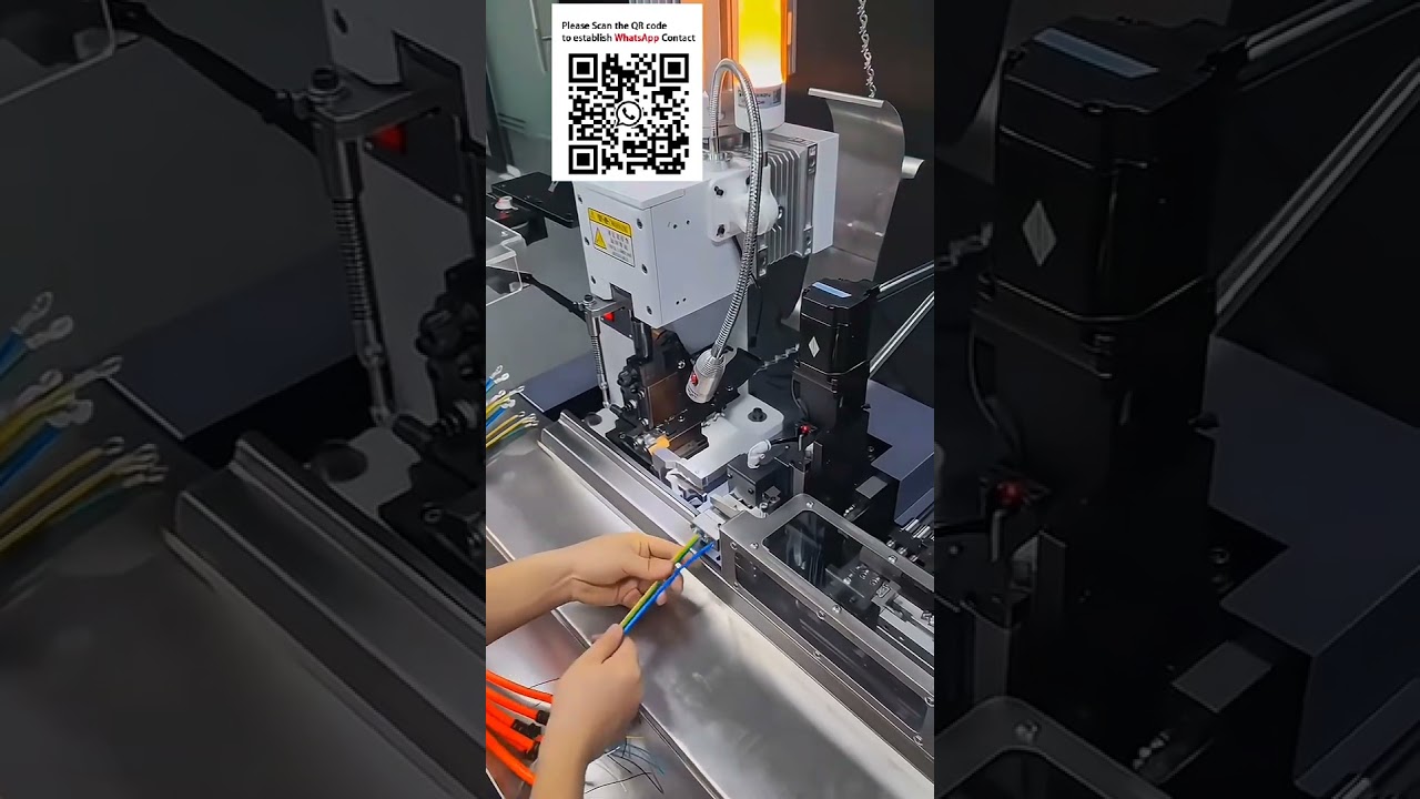 電動自行車線束一體機：自動穿管、剝線、壓接端子