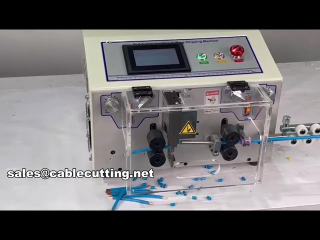 觸控螢幕自動剝線裁切機 (0.1-10mm²) - 高效線材加工