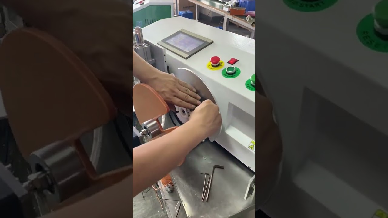 終極電源線自動盤繞解決方案 #工廠 #機器 #電線剝線機
